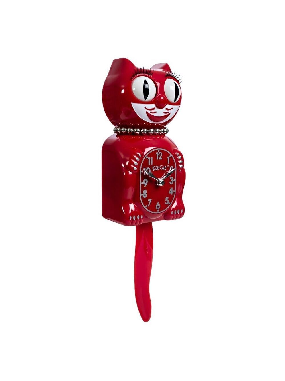 Retro Red Lady Kitchen Edition Kit-Cat Klock - Picture 3 of 5